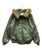 AVIREXアヴィレックス）の古着「N-2B フライトジャケット/MIL-J-6278AVX」｜グリーン
