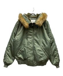 AVIREX（アヴィレックス）の古着「N-2B フライトジャケット/MIL-J-6278AVX」｜グリーン
