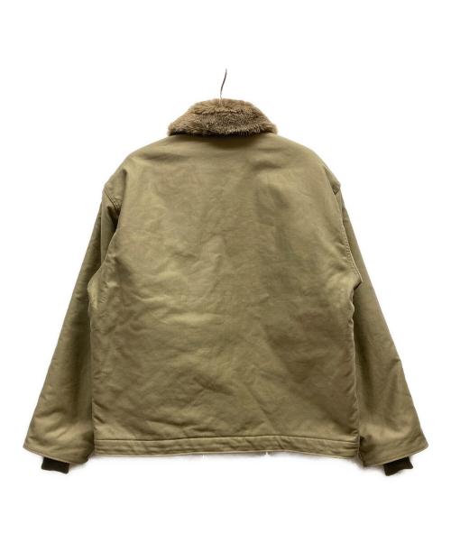 HOUSTON（ヒューストン）HOUSTON (ヒューストン) N－1デッキジャケット オリーブ サイズ:44の古着・服飾アイテム