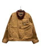 CarHarttカーハート）の古着「WASHED DUCK SHERPA-LINED UTILITY JACKET/OJ3826-M」｜ブラウン