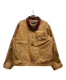CarHartt（カーハート）の古着「WASHED DUCK SHERPA-LINED UTILITY JACKET/OJ3826-M」｜ブラウン