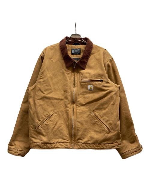 CarHartt（カーハート）CarHartt (カーハート) WASHED DUCK SHERPA-LINED UTILITY JACKET/OJ3826-M ブラウン サイズ:XLの古着・服飾アイテム