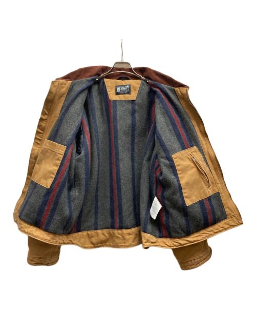 CarHartt（カーハート）CarHartt (カーハート) WASHED DUCK SHERPA-LINED UTILITY JACKET/OJ3826-M ブラウン サイズ:XLの古着・服飾アイテム