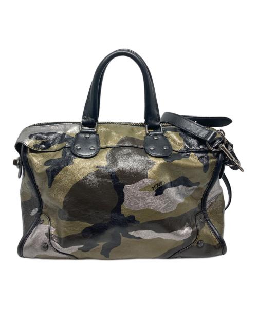 COACH（コーチ）COACH (コーチ) ライダー サッチェル メタリックレザー/33747 グリーン サイズ:₋の古着・服飾アイテム