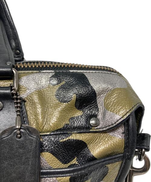 COACH（コーチ）COACH (コーチ) ライダー サッチェル メタリックレザー/33747 グリーン サイズ:₋の古着・服飾アイテム