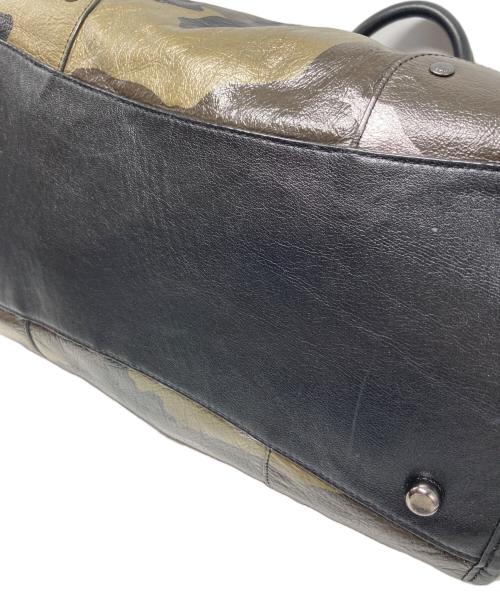 COACH（コーチ）COACH (コーチ) ライダー サッチェル メタリックレザー/33747 グリーン サイズ:₋の古着・服飾アイテム