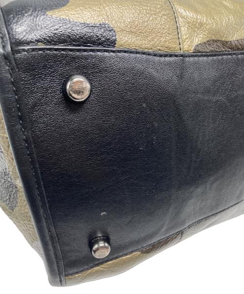 COACH（コーチ）COACH (コーチ) ライダー サッチェル メタリックレザー/33747 グリーン サイズ:₋の古着・服飾アイテム
