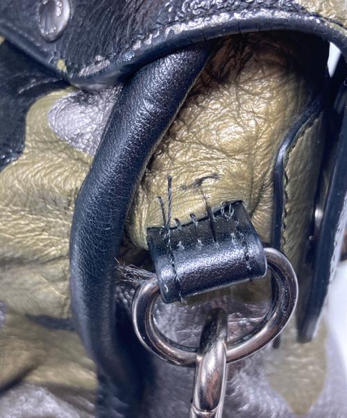 COACH（コーチ）COACH (コーチ) ライダー サッチェル メタリックレザー/33747 グリーン サイズ:₋の古着・服飾アイテム