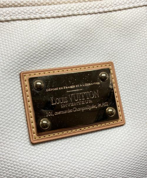 LOUIS VUITTON（ルイ ヴィトン）LOUIS VUITTON (ルイ ヴィトン) アンティグア カバGM アイボリーの古着・服飾アイテム