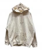SUPREMEシュプリーム）の古着「Beaded Hooded Sweatshirt」｜ベージュ