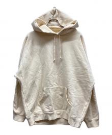 SUPREME（シュプリーム）の古着「Beaded Hooded Sweatshirt」｜ベージュ
