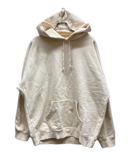 SUPREME（シュプリーム）Supreme (シュプリーム) Beaded Hooded Sweatshirt ベージュ サイズ:Mの古着・服飾アイテム