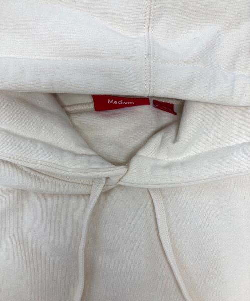 SUPREME（シュプリーム）Supreme (シュプリーム) Beaded Hooded Sweatshirt ベージュ サイズ:Mの古着・服飾アイテム