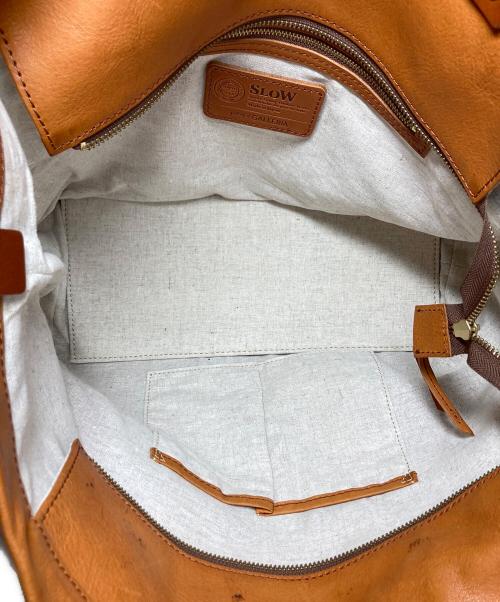 SLOW（スロウ）SLOW (スロウ) ヌメ革トートバッグ ブラウン サイズ:₋の古着・服飾アイテム