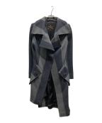 Vivienne Westwood ANGLOMANIAヴィヴィアンウエストウッドアングロマニア）の古着「ヘリンボーンコート/358-01-65001」｜ブラック