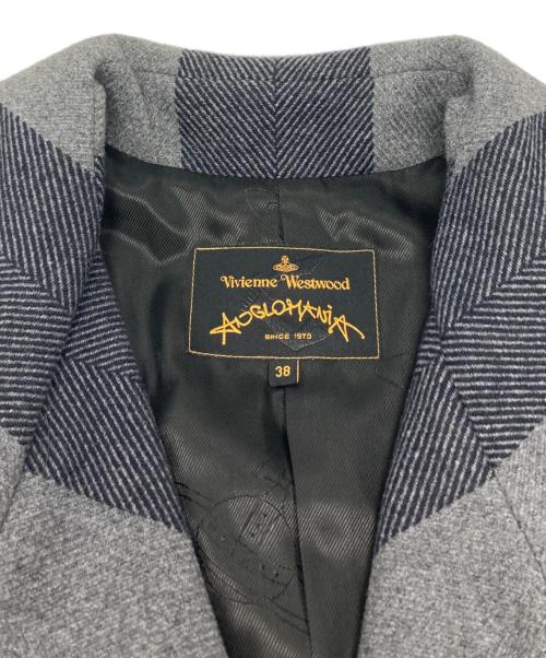 Vivienne Westwood ANGLOMANIA（ヴィヴィアンウエストウッドアングロマニア）VIVIENNE WESTWOOD ANGLOMANIA (ヴィヴィアンウエストウッドアングロマニア) ヘリンボーンコート/358-01-65001 ブラック サイズ:38の古着・服飾アイテム