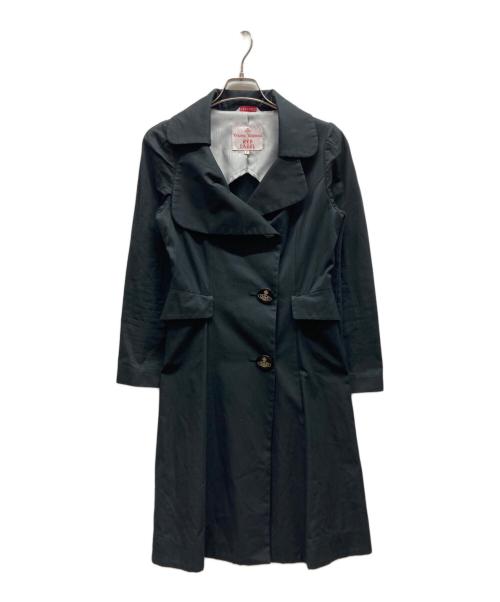 Vivienne Westwood RED LABEL（ヴィヴィアンウエストウッドレッドレーベル）Vivienne Westwood RED LABEL (ヴィヴィアンウエストウッドレッドレーベル) オーブボタンコート/16-01-641001 ブラック サイズ:2の古着・服飾アイテム