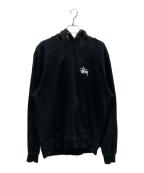 stussyステューシー）の古着「プルオーバーパーカー」｜ブラック