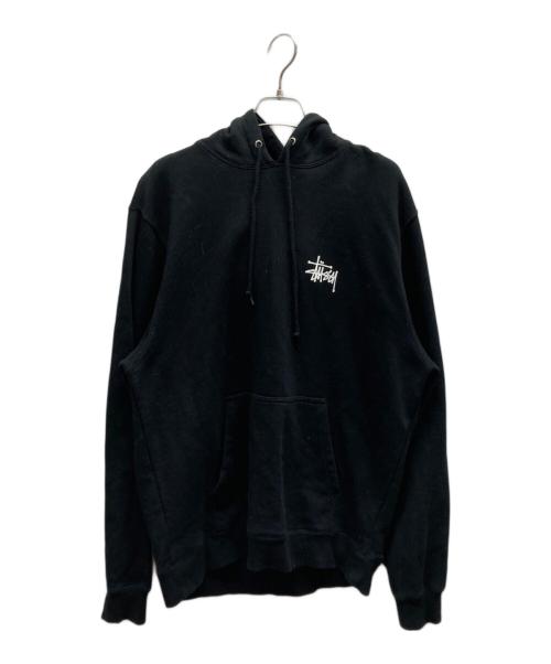 stussy（ステューシー）stussy (ステューシー) プルオーバーパーカー ブラック サイズ:Lの古着・服飾アイテム