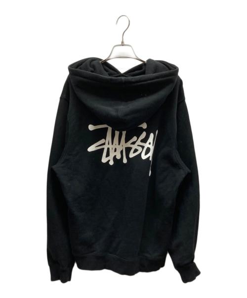 stussy（ステューシー）stussy (ステューシー) プルオーバーパーカー ブラック サイズ:Lの古着・服飾アイテム