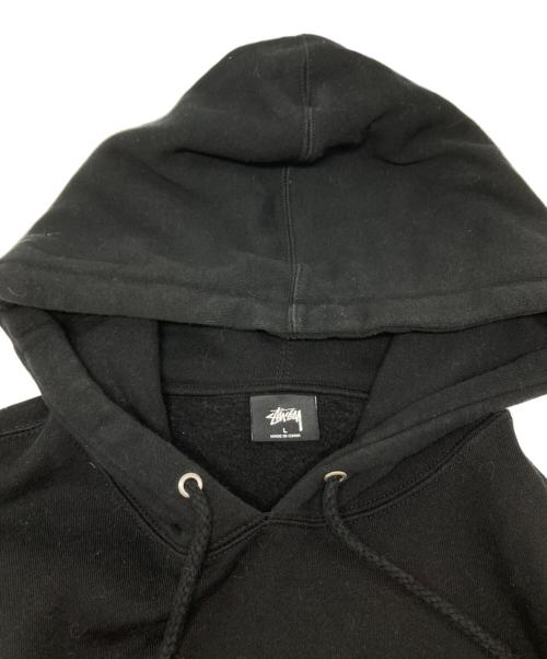 stussy（ステューシー）stussy (ステューシー) プルオーバーパーカー ブラック サイズ:Lの古着・服飾アイテム