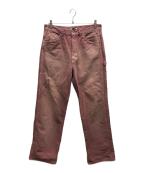 AURALEEオーラリー）の古着「PRODUCT DYED ORGANIC COTTON DUCK PAINTER PANTS / A25AP03CD」｜ピンク