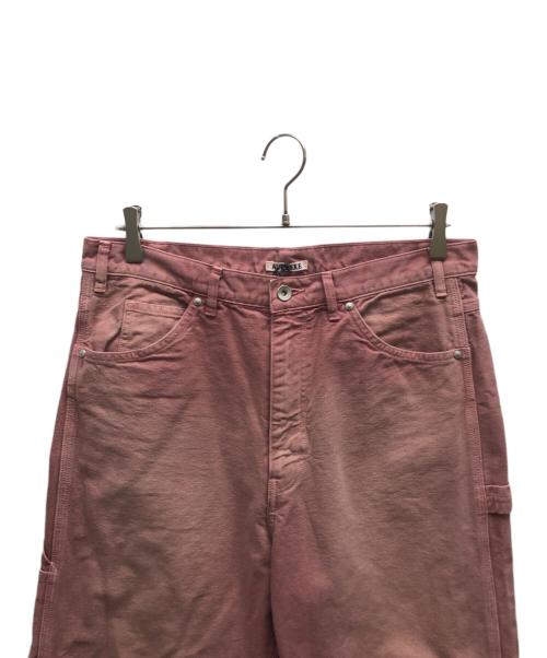 AURALEE（オーラリー）AURALEE (オーラリー) PRODUCT DYED ORGANIC COTTON DUCK PAINTER PANTS / A25AP03CD ピンク サイズ:3の古着・服飾アイテム