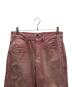 中古・古着 AURALEE (オーラリー) PRODUCT DYED ORGANIC COTTON DUCK PAINTER PANTS / A25AP03CD ピンク サイズ:3：25000円