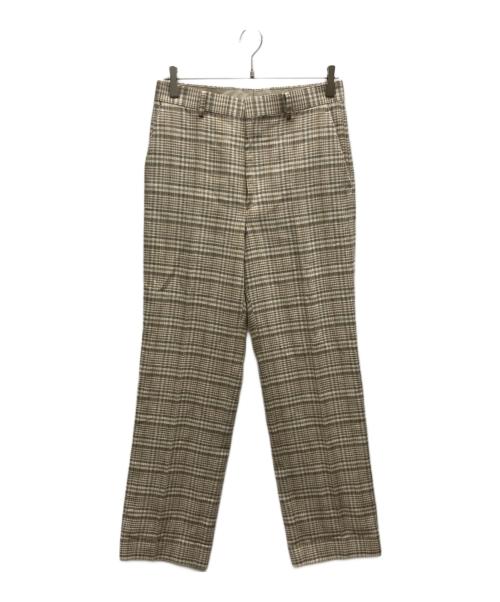 AURALEE（オーラリー）AURALEE (オーラリー) SILK LINEN NEP CHECK SLACKS / A26SP02SN ベージュ サイズ:3の古着・服飾アイテム