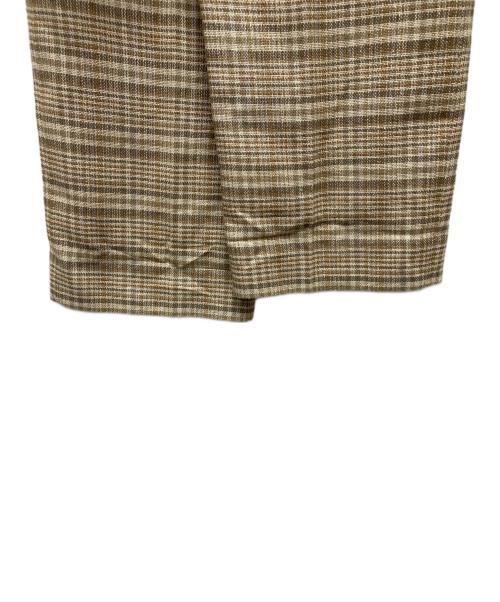 AURALEE（オーラリー）AURALEE (オーラリー) SILK LINEN NEP CHECK SLACKS / A26SP02SN ベージュ サイズ:3の古着・服飾アイテム