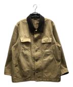 AURALEEオーラリー）の古着「ORGANIC COTTON DUCK BLOUSON / A25SB01CD」｜ブラウン