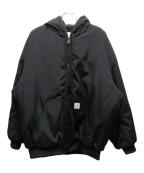 COOTIE PRODUCTIONSクーティープロダクツ）の古着「Padded Nylon OX Hooded Work Jacket」｜ブラック