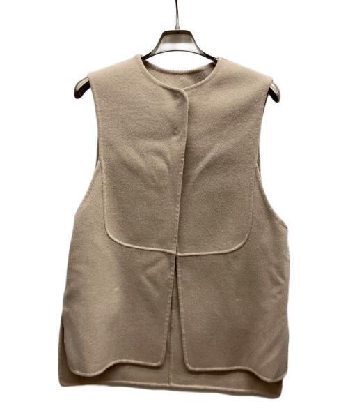 machatt（マチャット）machatt (マチャット) リバーウールベスト ベージュ サイズ:freeの古着・服飾アイテム