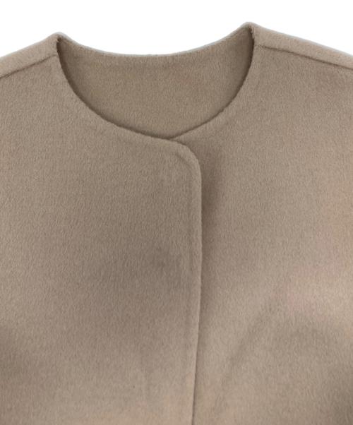 machatt（マチャット）machatt (マチャット) リバーウールベスト ベージュ サイズ:freeの古着・服飾アイテム
