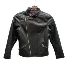 A.P.C.（アーペーセー）の古着「カウレザーライダースジャケット/1101111」｜ブラック