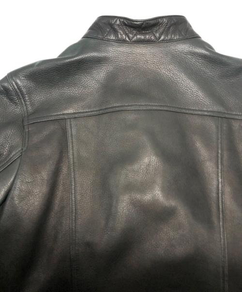 A.P.C.（アーペーセー）A.P.C. (アーペーセー) カウレザーライダースジャケット/1101111 ブラック サイズ:Sの古着・服飾アイテム