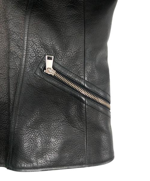 A.P.C.（アーペーセー）A.P.C. (アーペーセー) カウレザーライダースジャケット/1101111 ブラック サイズ:Sの古着・服飾アイテム