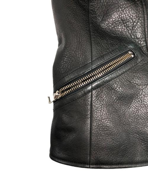 A.P.C.（アーペーセー）A.P.C. (アーペーセー) カウレザーライダースジャケット/1101111 ブラック サイズ:Sの古着・服飾アイテム