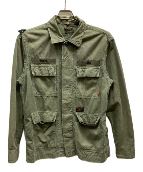 WTAPS（ダブルタップス）WTAPS (ダブルタップス) ミリタリーシャツ/151GWDT-SHM01 オリーブ サイズ:Lの古着・服飾アイテム