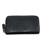 GUCCIグッチ）の古着「ジップアラウンドウォレット / 449391」｜ブラック