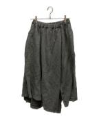 Y'sワイズ）の古着「リネンスカート / YO-S13-301-1」｜グレー