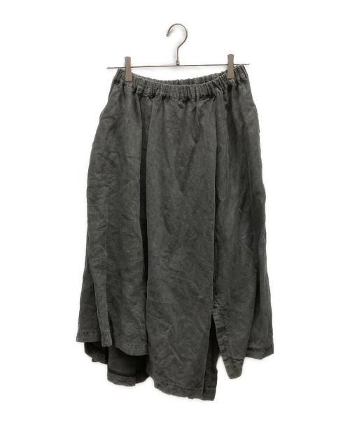 Y's（ワイズ）Y's (ワイズ) リネンスカート / YO-S13-301-1 グレー サイズ:2の古着・服飾アイテム