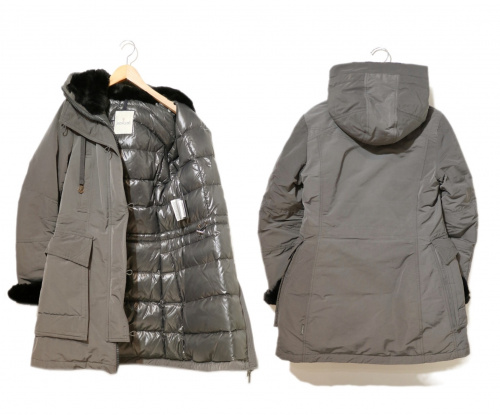 MONCLER（モンクレール）MONCLER (モンクレール) ダウンジャケット グレー サイズ:1表記(Sサイズ相当) GAMBIEの古着・服飾アイテム