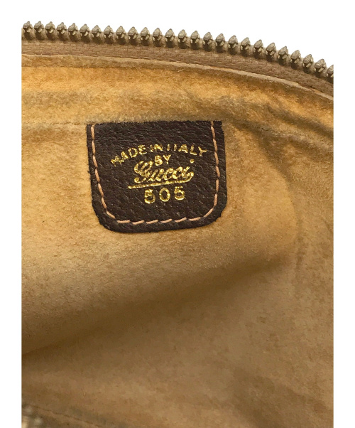 GUCCI（グッチ）GUCCI (グッチ) [OLD]クラッチバッグ / セカンドバッグ ブラウン ヴィンテージ・オールドグッチの古着・服飾アイテム
