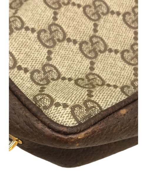 GUCCI（グッチ）GUCCI (グッチ) [OLD]クラッチバッグ / セカンドバッグ ブラウン ヴィンテージ・オールドグッチの古着・服飾アイテム
