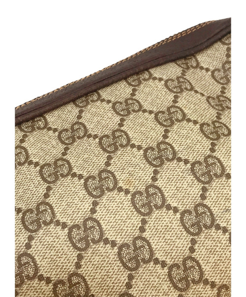 GUCCI（グッチ）GUCCI (グッチ) [OLD]クラッチバッグ / セカンドバッグ ブラウン ヴィンテージ・オールドグッチの古着・服飾アイテム