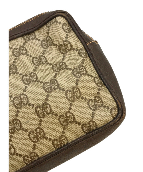 GUCCI（グッチ）GUCCI (グッチ) [OLD]クラッチバッグ / セカンドバッグ ブラウン ヴィンテージ・オールドグッチの古着・服飾アイテム