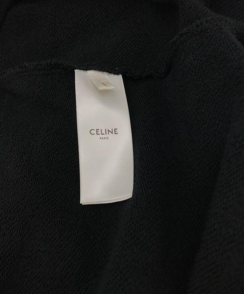 CELINE（セリーヌ）CELINE (セリーヌ) Loose Sweatshirt / スウェットパーカー ブラック サイズ:Lの古着・服飾アイテム