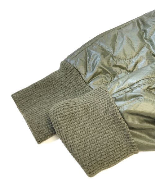 ZUCCA（ズッカ）ZUCCA (ズッカ) フーデッドキルティングコート カーキ サイズ:Mの古着・服飾アイテム