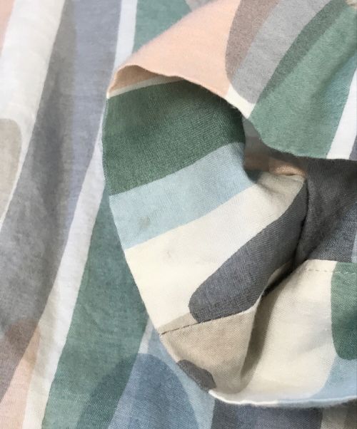 mina perhonen（ミナ ペルホネン）mina perhonen (ミナ ペルホネン) パフスリーブワンピース アイボリー サイズ:38の古着・服飾アイテム